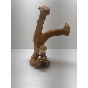 Andreoli 1979 Upside Down Clown Figurine Vintage Collectible Horn Player